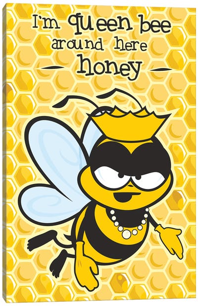 Queen Bee Canvas Art Print - Office Humor