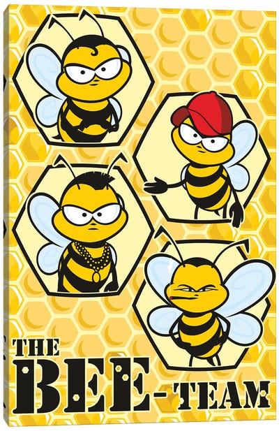 The Bee Team Canvas Art Print - James Lee