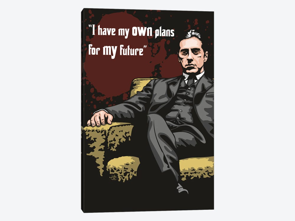 Michael Corleone Plans by James Lee 1-piece Canvas Wall Art