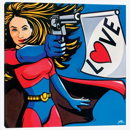Love Gun Canvas Print #JLE124} by James Lee Canvas Artwork