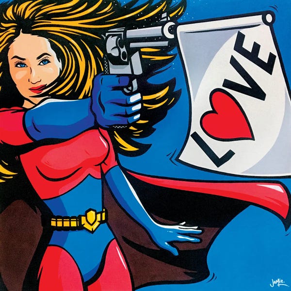 Comic Book Characters: Love Gun by James Lee