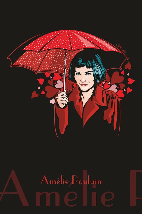 Amelie Poulain With Umbrella