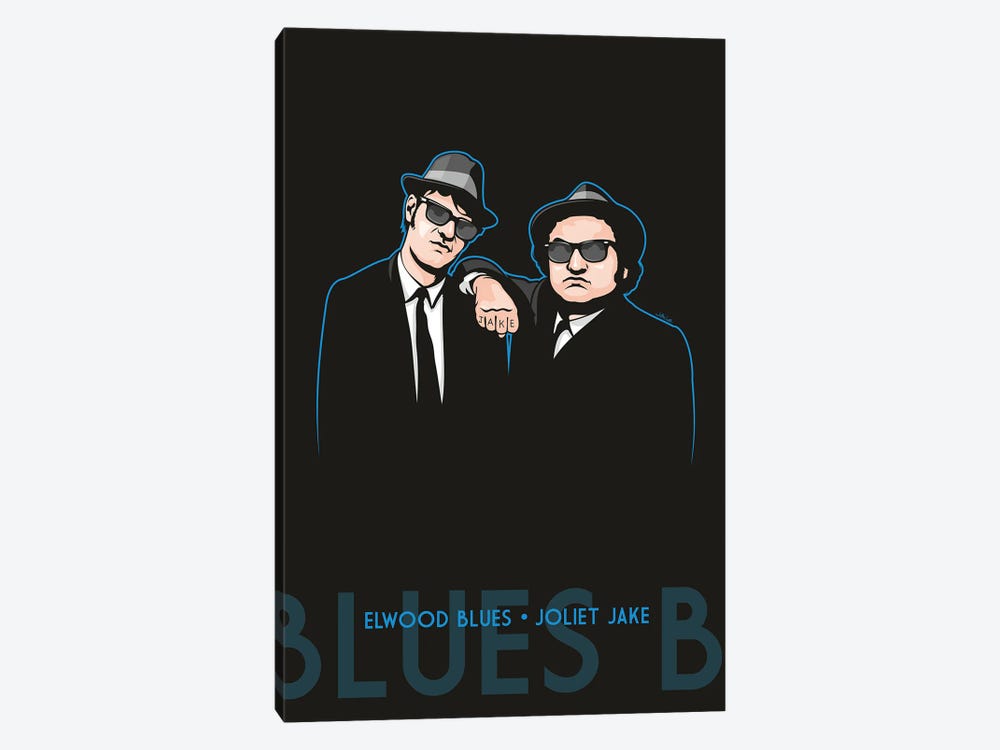 Elwood Blues And Joliet Jake by James Lee 1-piece Canvas Print