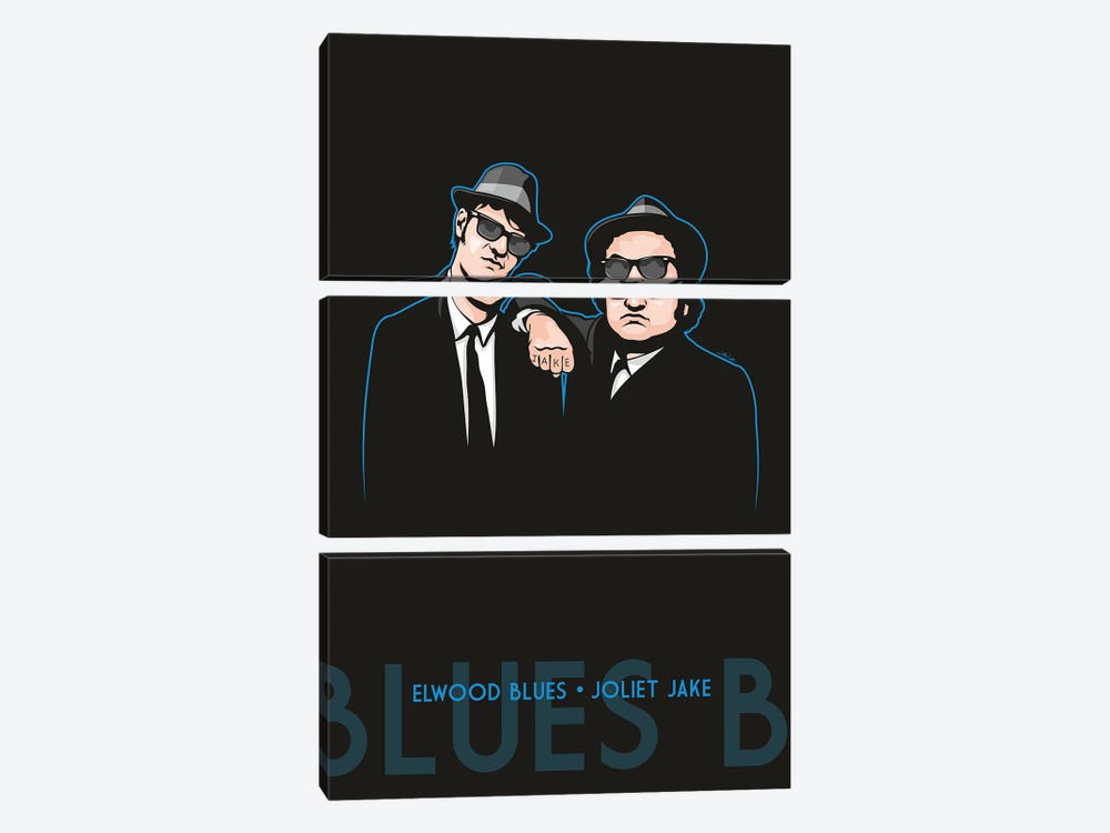 Elwood Blues And Joliet Jake by James Lee 3-piece Art Print