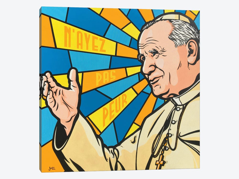 Pope John Paul II by James Lee 1-piece Canvas Art