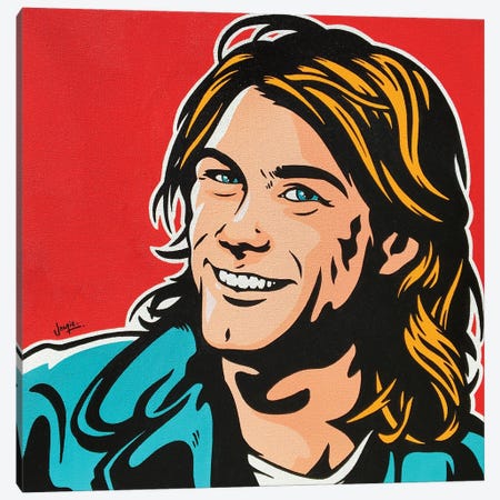 Kurt Cobain Canvas Print #JLE136} by James Lee Art Print