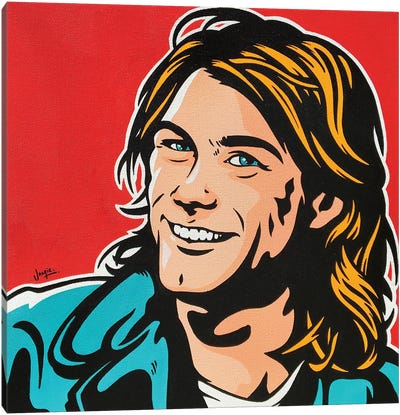 Kurt Cobain Canvas Art Print - James Lee