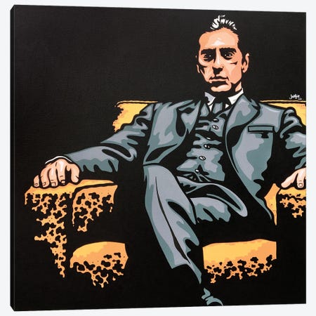 Michael Corleone Canvas Print #JLE137} by James Lee Canvas Art Print
