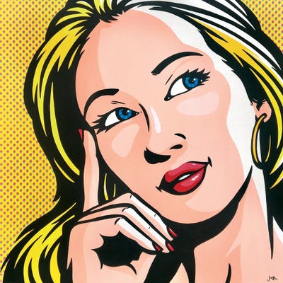 Thinking Woman by James Lee art print