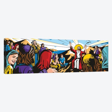 Sermon On The Mount Canvas Print #JLE143} by James Lee Canvas Print