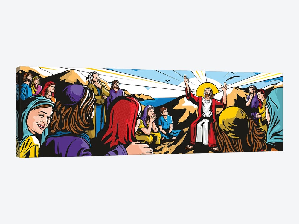 Sermon On The Mount by James Lee 1-piece Canvas Artwork
