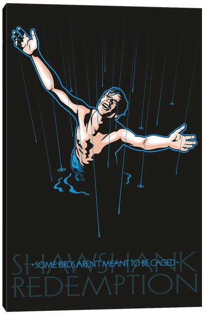 Andy Dufresne Escapes Canvas Art Print - The Shawshank Redemption