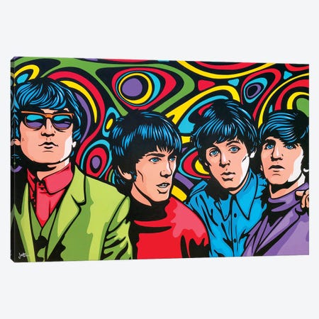 The Beatles Canvas Print #JLE148} by James Lee Canvas Art Print