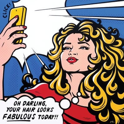 Fabulous Hair Darling! by James Lee art print