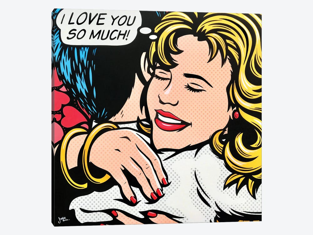 I Love You So Much by James Lee 1-piece Canvas Artwork