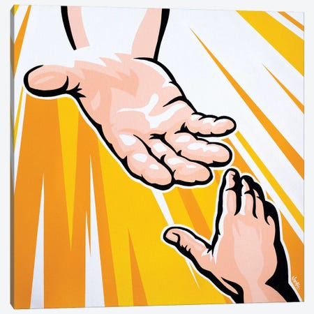 Hand Of God Canvas Print #JLE15} by James Lee Canvas Art Print