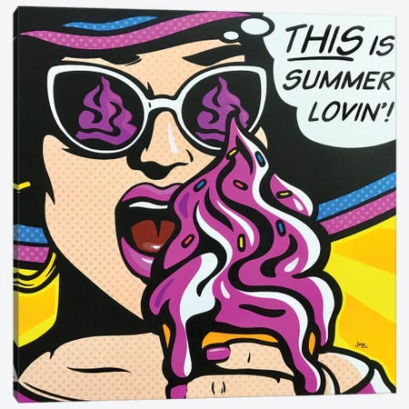 Summer Loving Canvas Print #JLE160} by James Lee Canvas Art Print