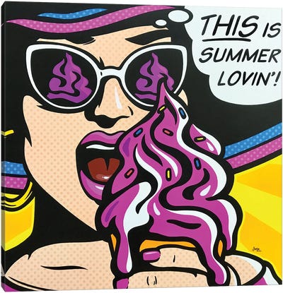 Summer Loving Canvas Art Print - James Lee