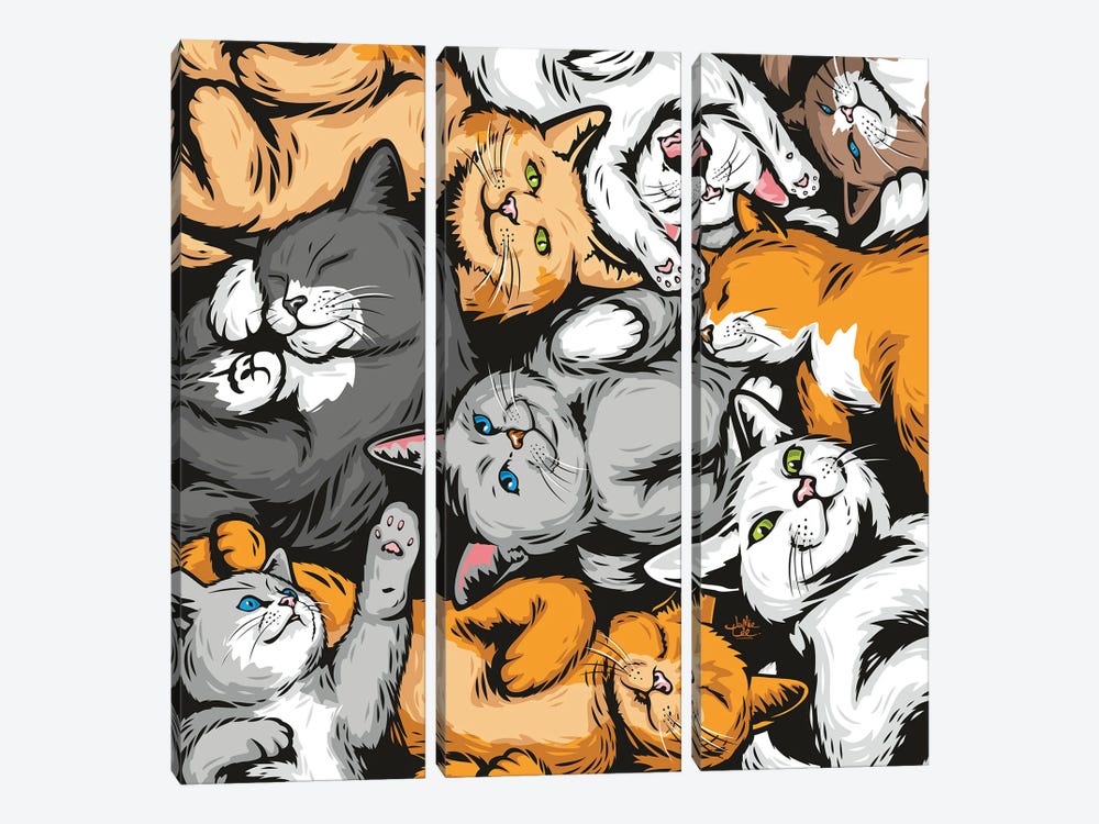 Cats by James Lee 3-piece Art Print