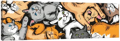 Cats Long Canvas Art Print - James Lee