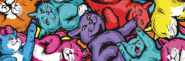 James Lee: Jellybean Cats Long by James Lee