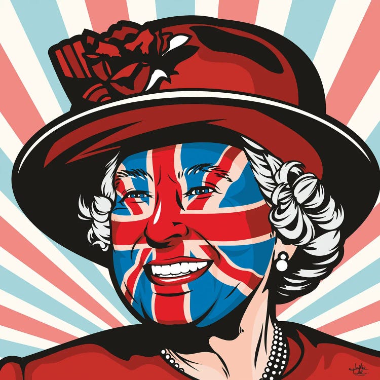 Queen Elizabeth II by James Lee wall art