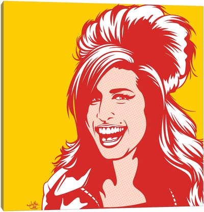 Amy Winehouse Canvas Art Print - James Lee