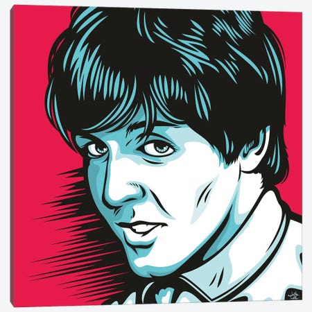 Young Mccartney Canvas Print #JLE188} by James Lee Canvas Print