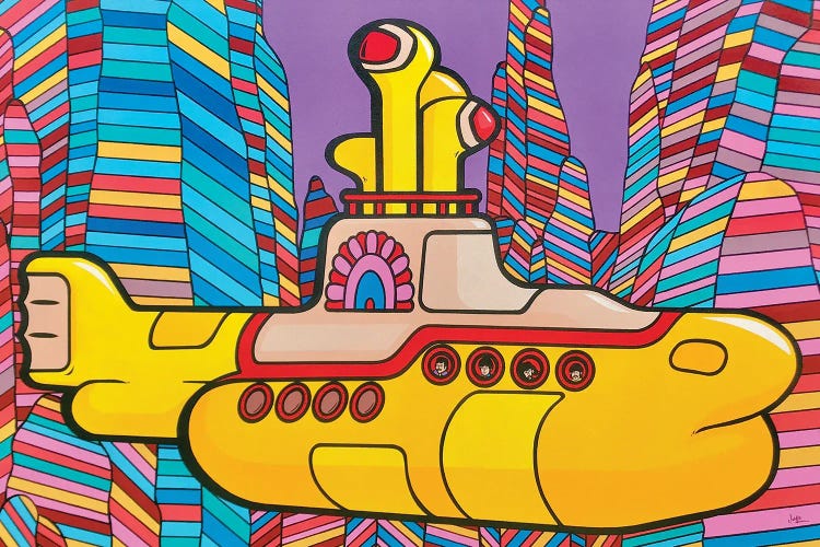 The Beatles Yellow Submarine by James Lee wall art