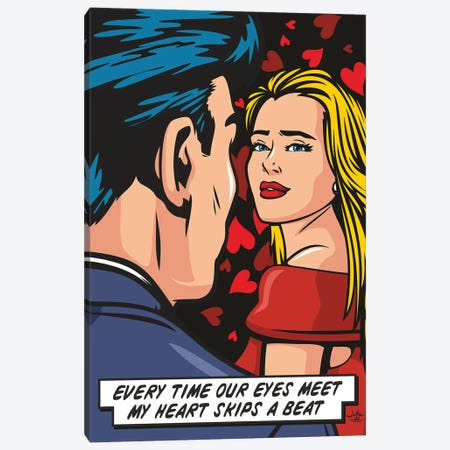 My Heart Skips A Beat Canvas Print #JLE192} by James Lee Canvas Artwork