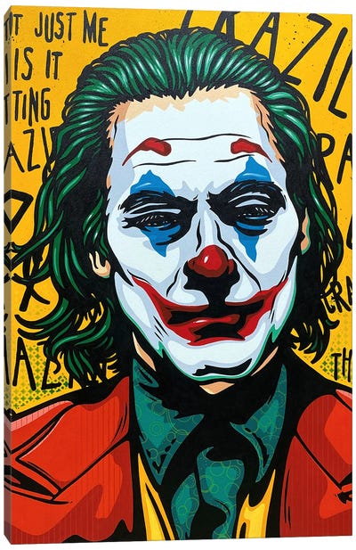 Joker Canvas Art Print - Villain Art