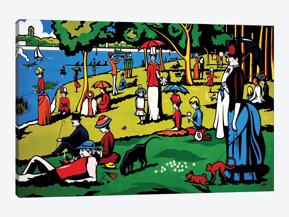 A Sunday Afternoon On The Island Of La Grande Jatte by James Lee 1-piece Canvas Wall Art