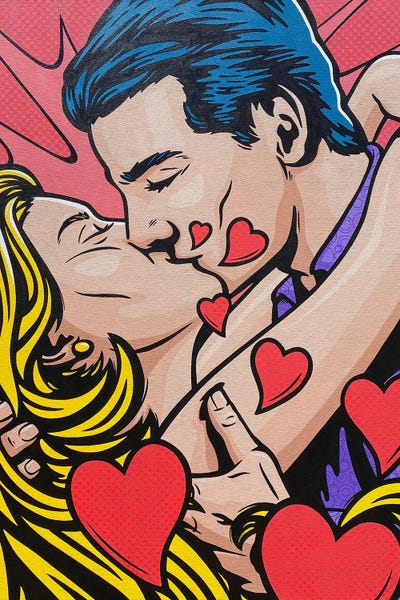 Similar To Roy Lichtenstein: Kiss Me by James Lee