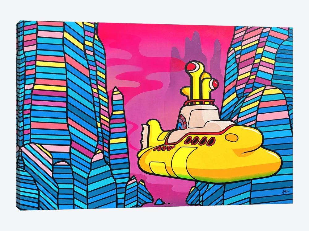 Yellow Submarine Scene by James Lee 1-piece Art Print