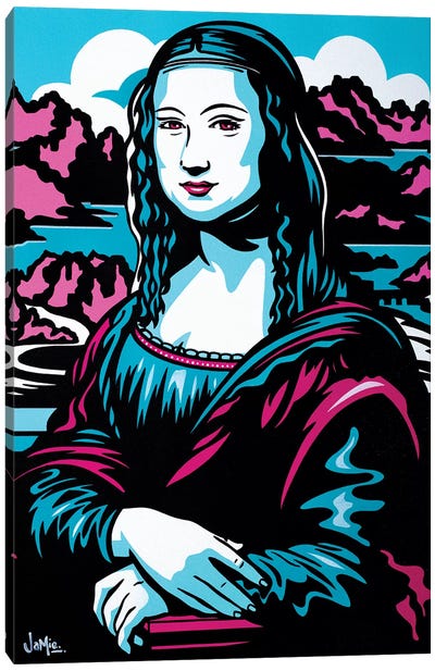 Mona Lisa Canvas Art Print - Re-Imagined Masters