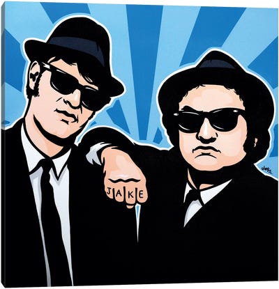 The Blues Brothers Canvas Art Print - Best Selling Pop Art