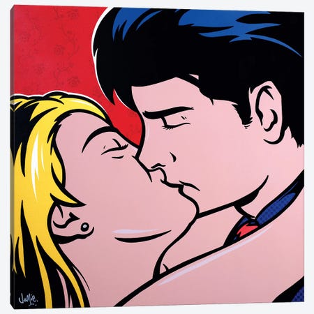 The Kiss Canvas Print #JLE36} by James Lee Canvas Print