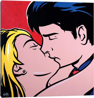 The Kiss Canvas Art Print - James Lee