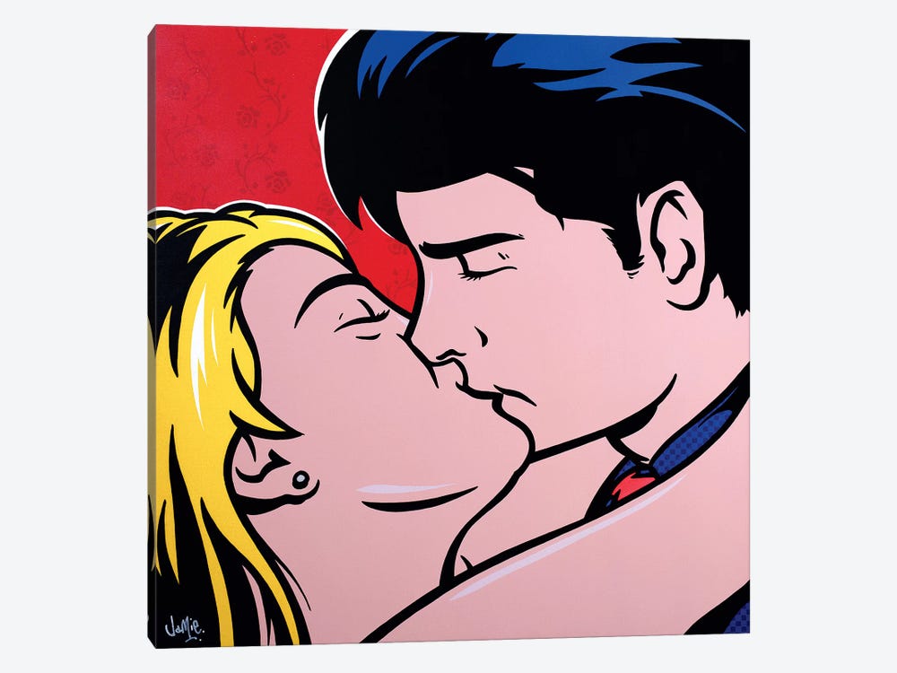 The Kiss by James Lee 1-piece Canvas Art Print