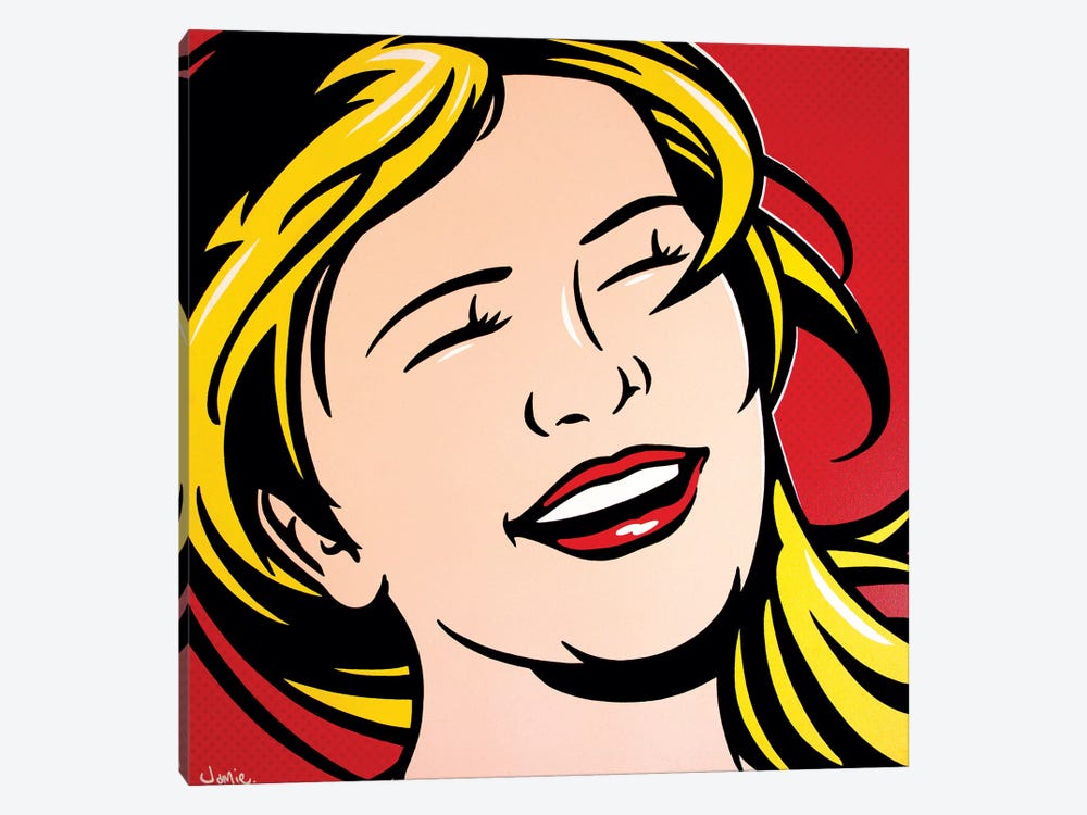 Laughing Girl by James Lee 1-piece Canvas Wall Art