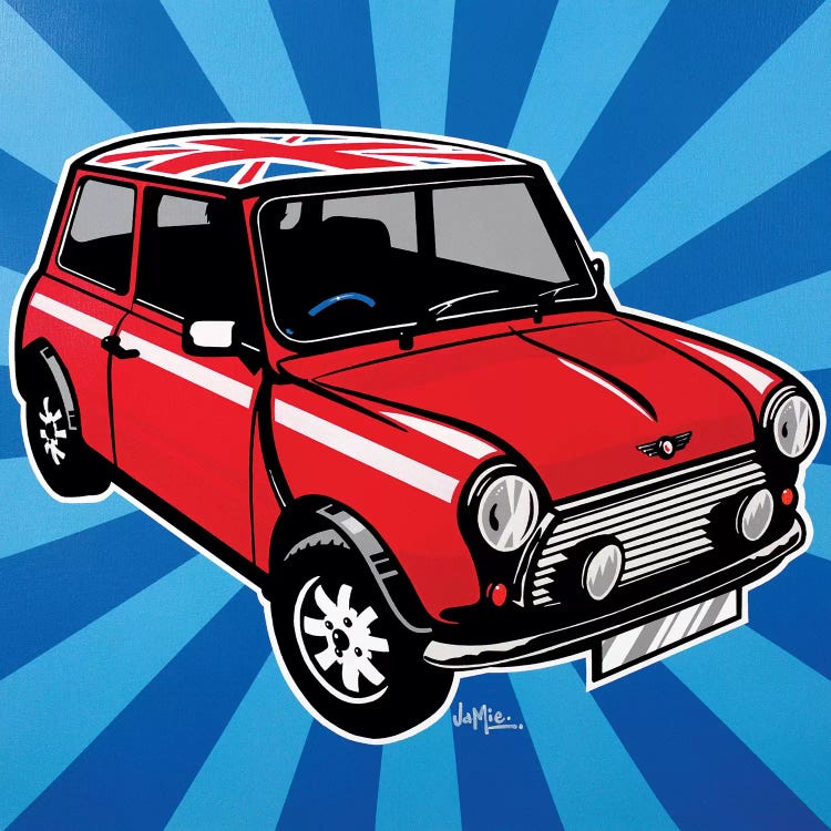 Mini Cooper by James Lee wall art