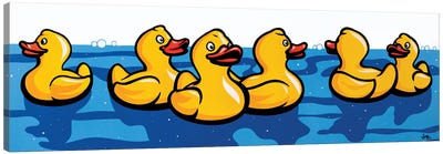 Rubber Duckies Canvas Art Print - Duck Art