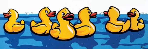 Pop Art: Rubber Duckies by James Lee