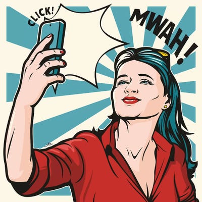 Mwah! by James Lee multi panel art