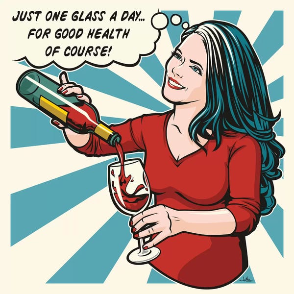 Pop Art Kitchen: One Glass A Day by James Lee