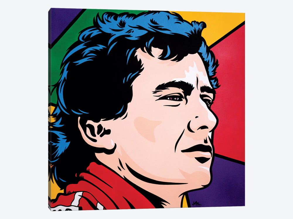 Ayrton Senna by James Lee 1-piece Canvas Print