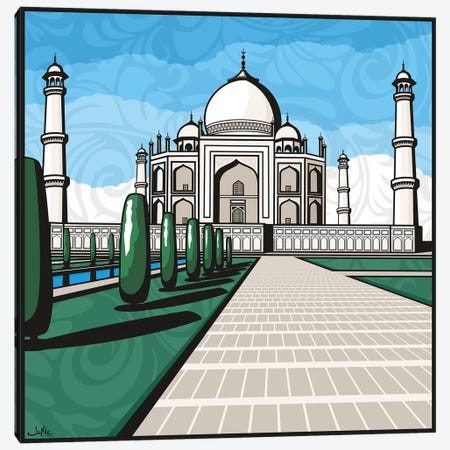 Taj Mahal Canvas Print #JLE73} by James Lee Canvas Artwork