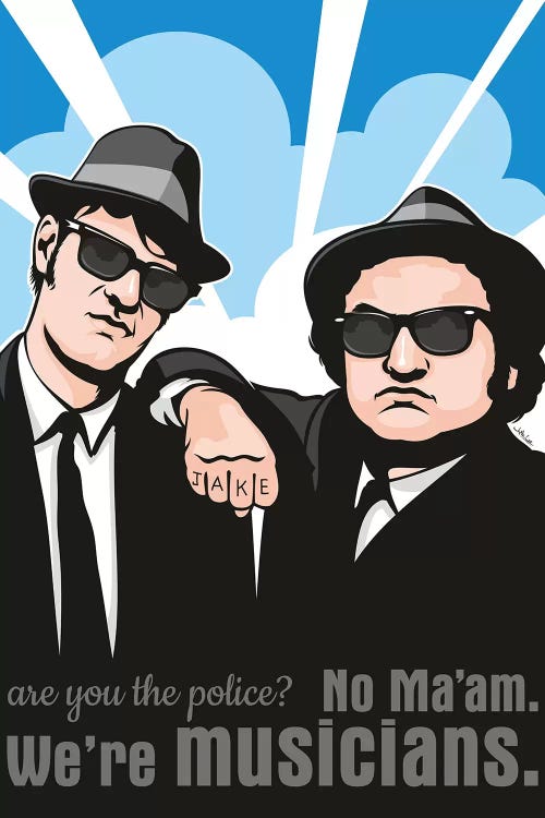 No Maam, We're Musicians by James Lee wall art