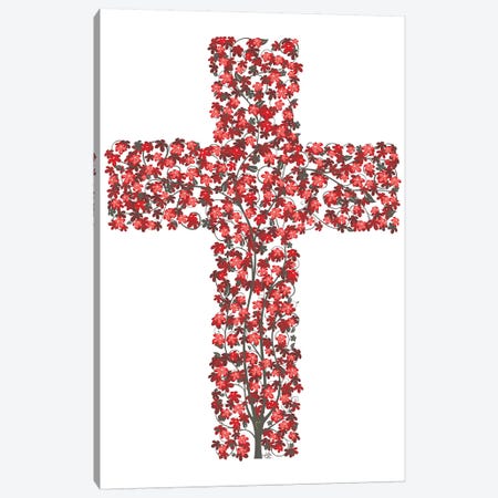 Abundant Life In The Cross Canvas Print #JLE87} by James Lee Canvas Wall Art
