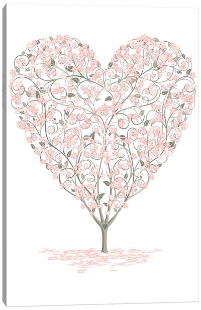 Blossoming Love Canvas Art Print - James Lee